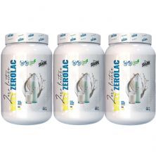 Kit 3X Whey ZeroLac - 900g Leitinho - Shark Clinic