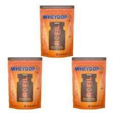 Kit 3X WheyDop X - 900g Refil Chocolate Maltado - ElementoPuro