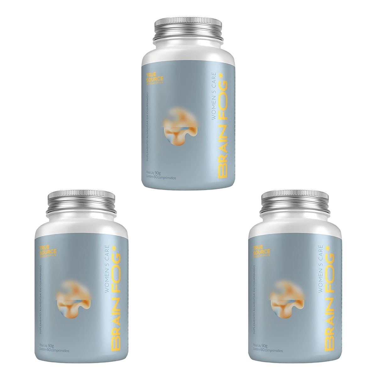 Kit 3X Womens Care Brain Fog - 60 Comprimidos - True Source