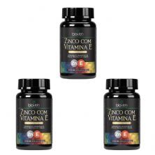 Kit 3X Zinco e Vitamina E - 60 C�psulas - Bioklein