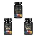 Kit 3X Zinco e Vitamina E - 60 C�psulas - Bioklein