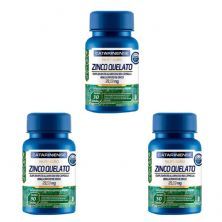 Kit 3X Zinco Quelato - 30 C�psulas - Catarinense Nutri��o