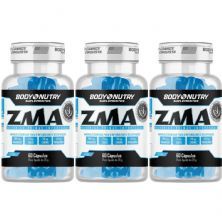 Kit 3X ZMA Body Power Cromo Picolinato - 60 C�psulas - Body Nutry