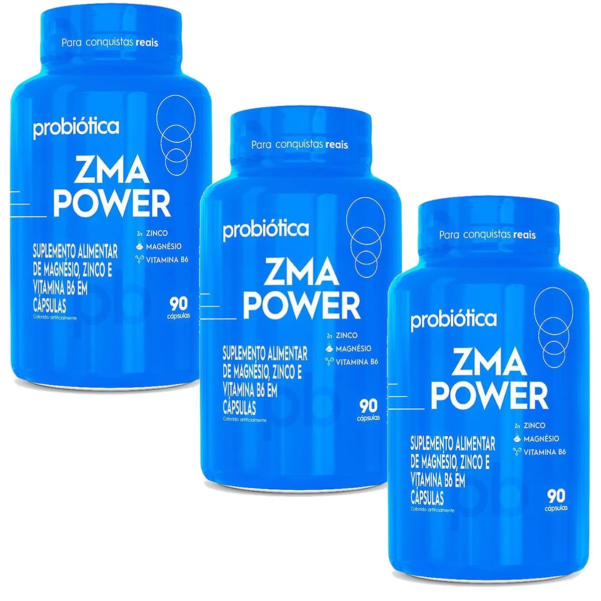 Kit 3X Zma Power -  90 C�psulas - Probi�tica