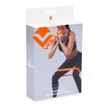 Kit 4 Mini Faixas El�sticas para Exerc�cios 5cm - Preta/Cinza/Cinza Claro/Laranja - Vollo Sports