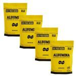 Kit 4X Albumina - 500g Refil 2 Baunilha e 2 Morango - Naturovos