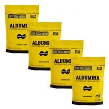 Kit 4X Albumina - 500g Refil 2 Morango e 2 Chocolate - Naturovos