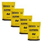 Kit 4X Albumina - 500g Refil 2 Morango e 2 Chocolate - Naturovos