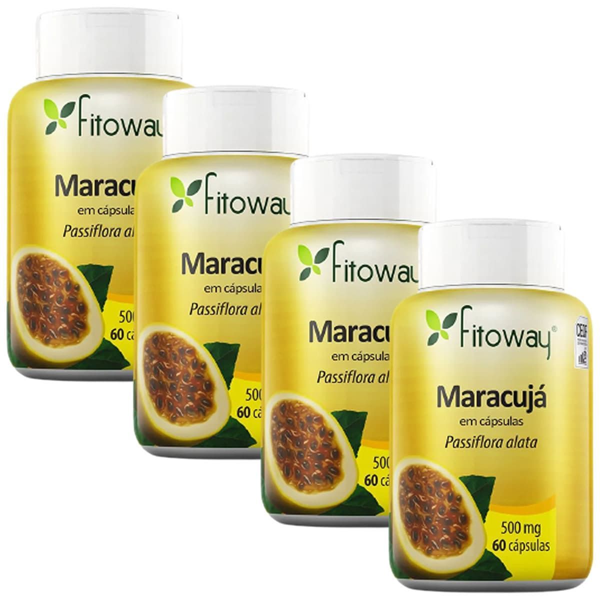 Kit 4X Maracuj� - 60 C�psulas - Fitoway