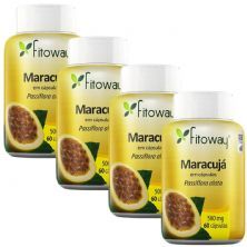 Kit 4X Maracuj� - 60 C�psulas - Fitoway