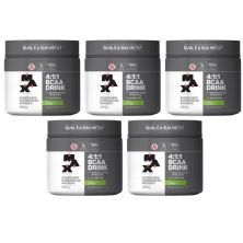 Kit 5 BCAA 4:1:1 - 280g Drink Lim�o - Max Titanium