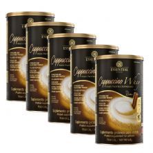 Kit 5 Cappuccino Whey - 448g Cappuccino - Essential Nutrition