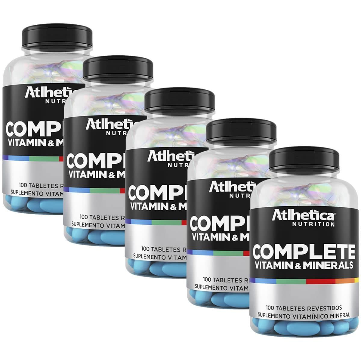 Kit 5 Complete Multi-Vit - 100 Tabletes - Atlhetica Nutrition