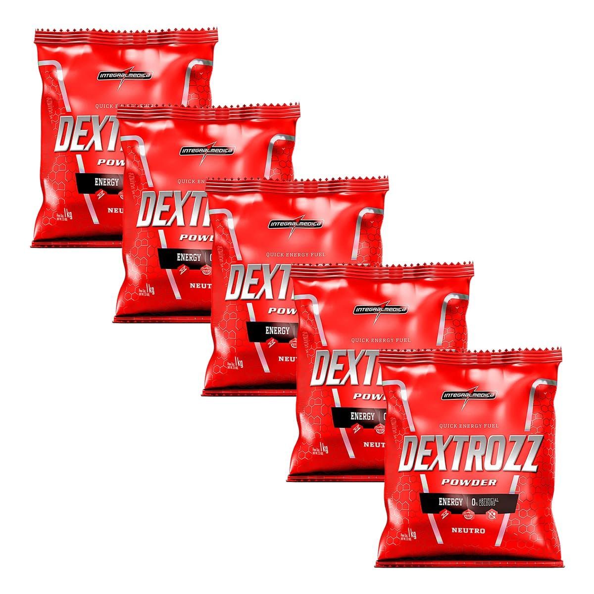 Kit 5 Dextrozz 100% Dextrose - 1000g - IntegralM�dica
