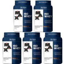 Kit 5 Iso Whey - 900g Chocolate - Max Titanium