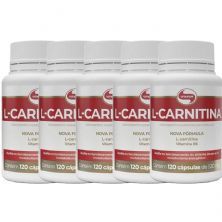 Kit 5 L-Carnitina - 120 C�psulas - Vitafor