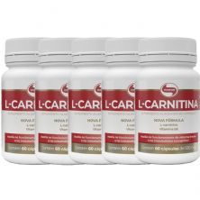Kit 5 L-Carnitina - 60 C�psulas - Vitafor