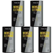 Kit 5 Monster Extreme Black New Power Formula - 44 Packs - Probi�tica
