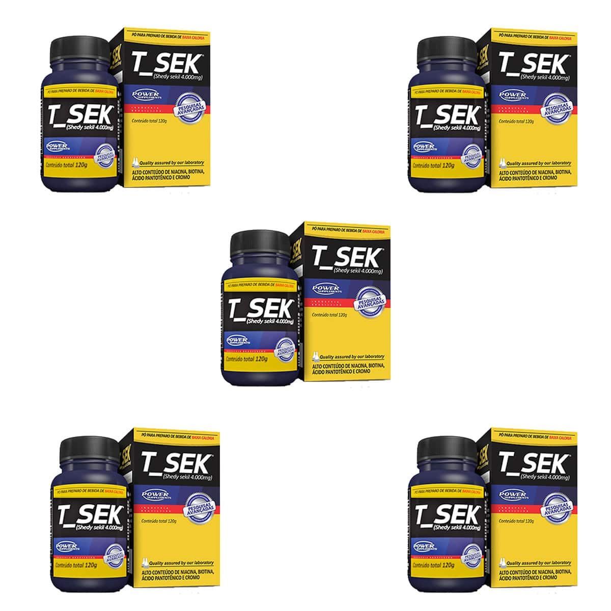 Kit 5 T_Sek - 120g - Power Supplements