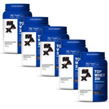 Kit 5 Top Whey 3W - 900g Chocolate - Max Titanium