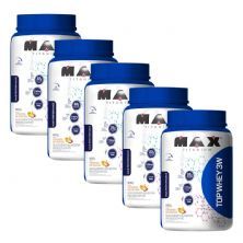 Kit 5 Top Whey 3W - 900g Vitamina de Frutas - Max Titanium