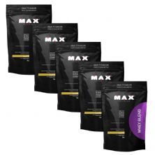 Kit 5 Whey Blend - 2000g Refil Baunilha - Max Titanium