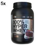 Kit 5X 100% Hyper Whey - 900g Brownie de Chocolate - XTR