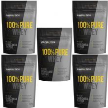 Kit 5X 100% Pure Whey - 1800g Refil Baunilha - Probiotica
