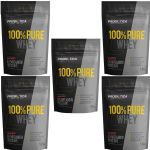 Kit 5X 100% Pure Whey - 1800g Refil Morango - Probiotica