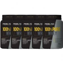 Kit 5X 100% Pure Whey - 900g Baunilha - Probi�tica