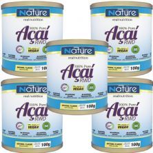 Kit 5X 100% Puro A�a� - 100g - Nutrata