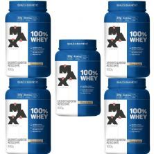 Kit 5X 100% Whey - 900g Cookies e Cream - Max Titanium