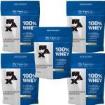 Kit 5X 100% Whey - 900g Refil Baunilha - Max Titanium