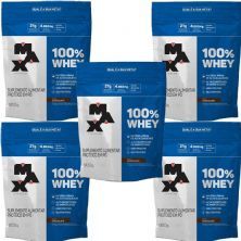 Kit 5X 100% Whey - 900g Refil Chocolate - Max Titanium