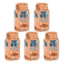 Kit 5X 100% Whey Crush - 900g Dulce de Leche - Under Labz