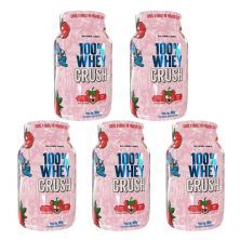 Kit 5X 100% Whey Crush - 900g Strawbear - Under Labz