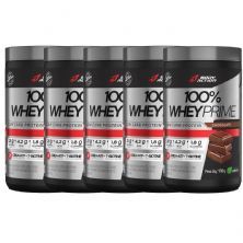 Kit 5X 100% Whey Prime Concentrado - 900g Chocolate - BodyAction
