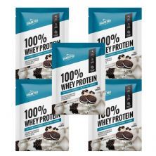 Kit 5X 100% Whey Protein - 1 Sach� 40g Cookies - Shark Pro