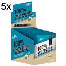 Kit 5X 100% Whey Protein - 10 Sach�s 40g Baunilha - Shark Pro