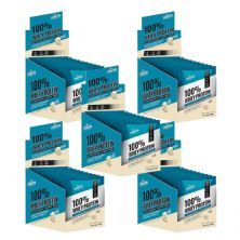 Kit 5X 100% Whey Protein - 10 Sach�s 40g Chocolate Branco - Shark Pro