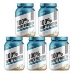 Kit 5X 100% Whey Protein - 900g Baunilha - Shark Pro