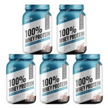 Kit 5X 100% Whey Protein - 900g Chocolate - Shark Pro