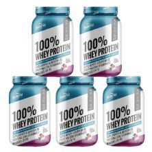 Kit 5X 100% Whey Protein - 900g Iogurte de Frutas Vermelhas - Shark Pro