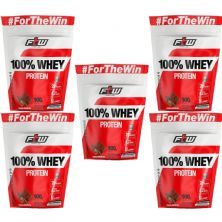 Kit 5X 100% Whey Protein - 900g Refil Chocolate - FTW