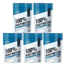 Kit 5X 100% Whey Protein - 900g Refil Chocolate - Shark Pro