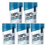 Kit 5X 100% Whey Protein - 900g Refil Chocolate - Shark Pro