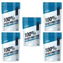 Kit 5X 100% Whey Protein - 900g Refil Leitinho - Shark Pro