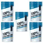 Kit 5X 100% Whey Protein - 900g Refil Leitinho - Shark Pro