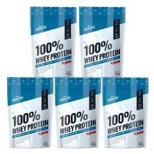 Kit 5X 100% Whey Protein - 900g Refil Morango - Shark Pro