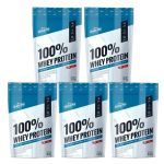 Kit 5X 100% Whey Protein - 900g Refil Morango - Shark Pro